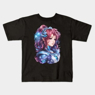 Andromeda Dreams: Captivating AI Anime Character Art Kids T-Shirt